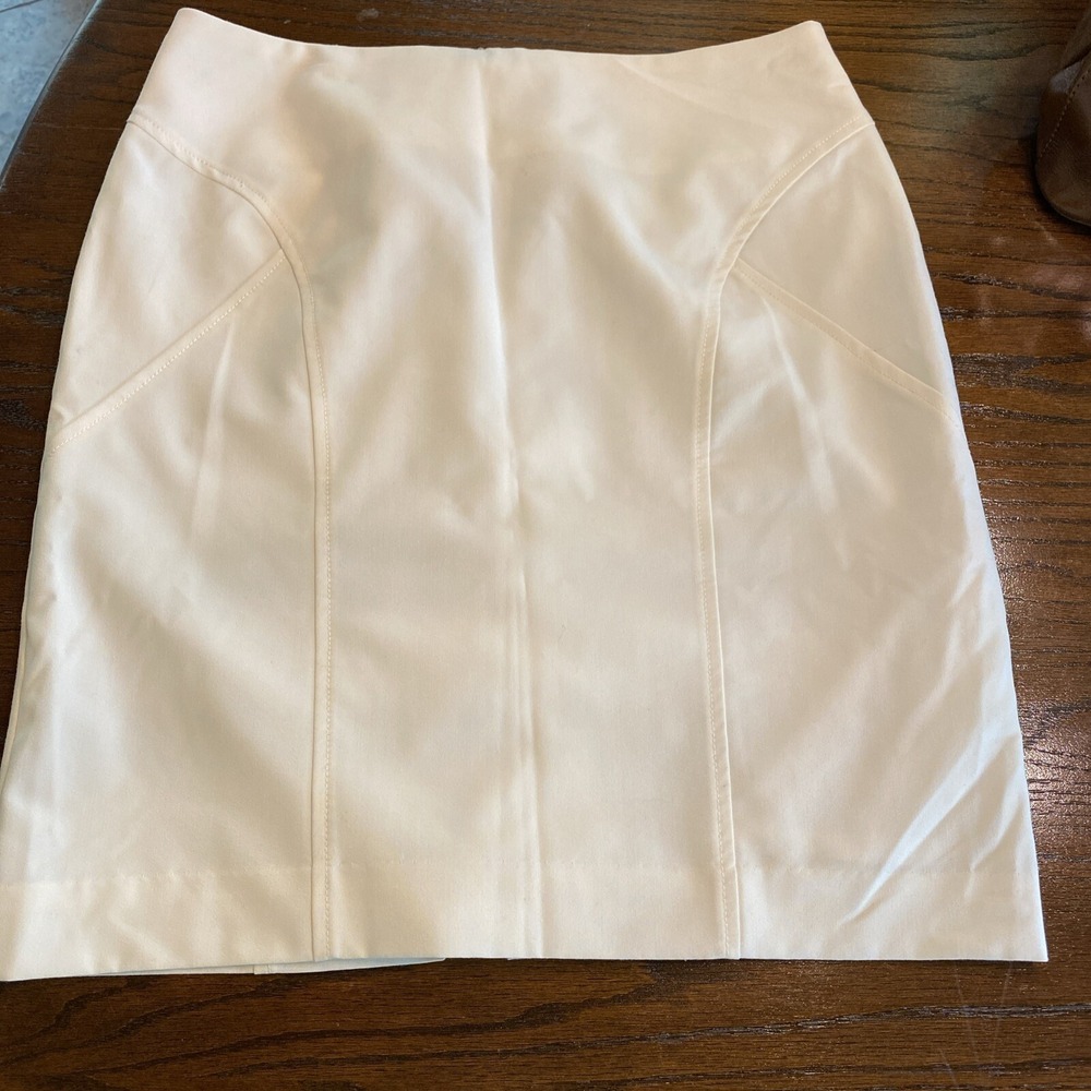 Worthington Petite White Lined Skirt Size 10P